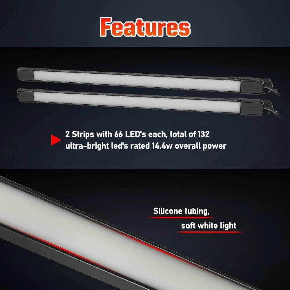 Waterproof LED Truck Bed Light Kit with 66 132 or 198 LEDs