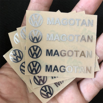Emblèmes intérieurs en métal 3D VW – Badges adhésifs haut de gamme pour tableau de bord, volant et console