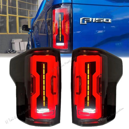 LED Tail Lights for Ford F150 2015 to 2020 with Dynamic Turn Signals