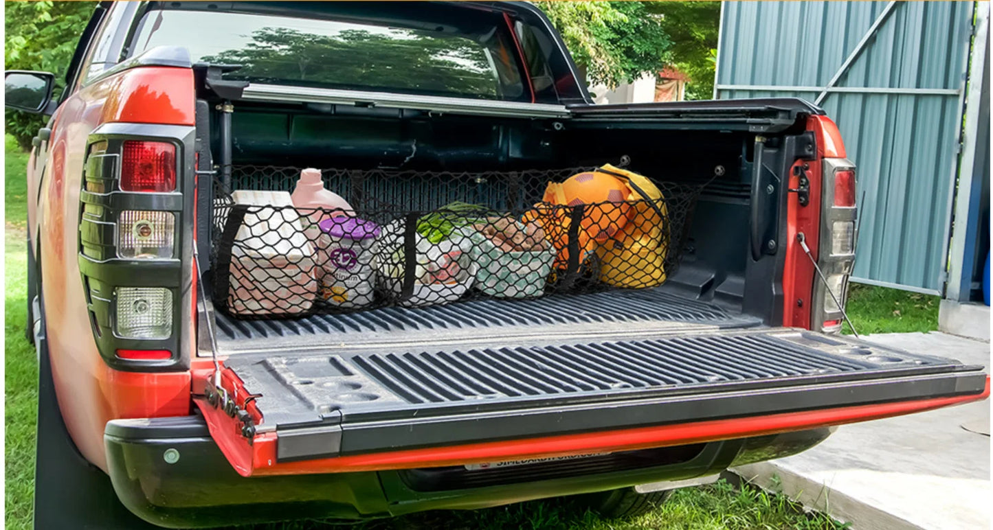 Heavy-Duty Truck Bed Cargo Net Organizer – Universal Mesh Storage Net