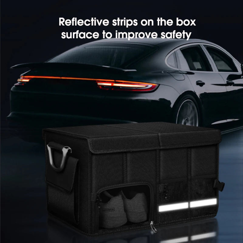 Portable Foldable Car Trunk Organizer – Waterproof Oxford Storage Box up to 92L
