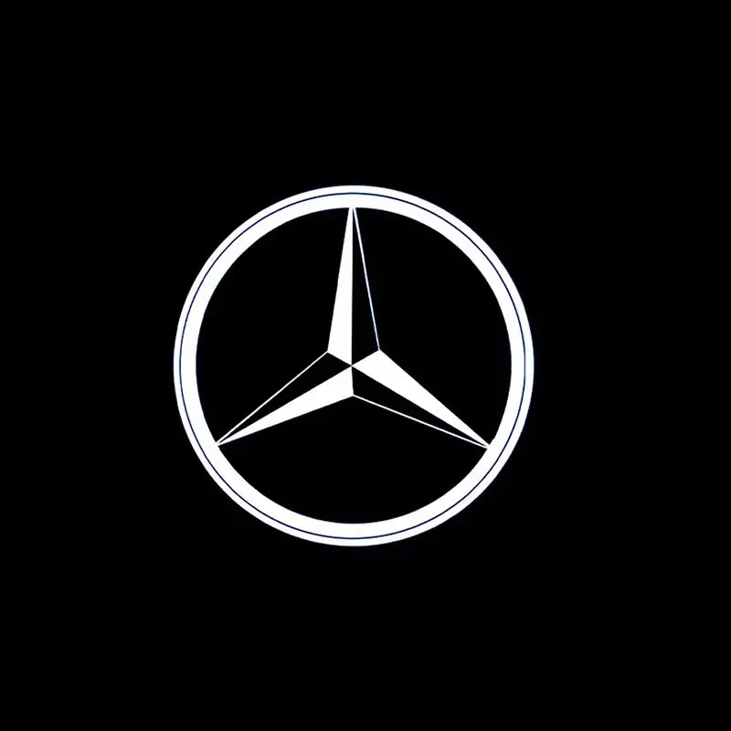 2er-Set LED Türlicht Projektor mit Mercedes-Benz Logo – mit Kompatibel W212, W205, AMG, GLA, GLC, GLB, GLE