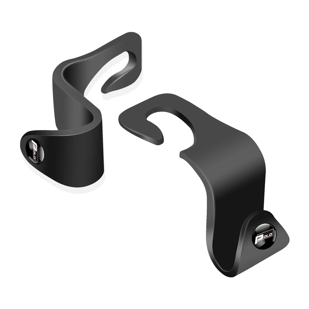 2PCS Volkswagen Headrest Hooks – Universal Rear Seat Hanger for Bags & Groceries