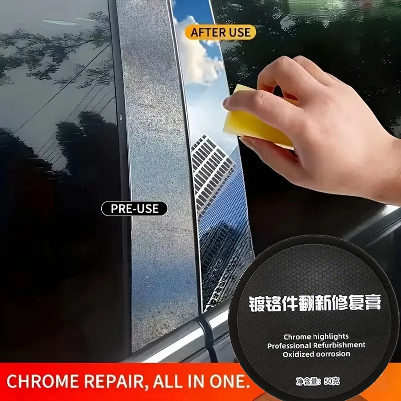 Chrome Polish Paste – Metal Scratch Remover & Shine Restorer