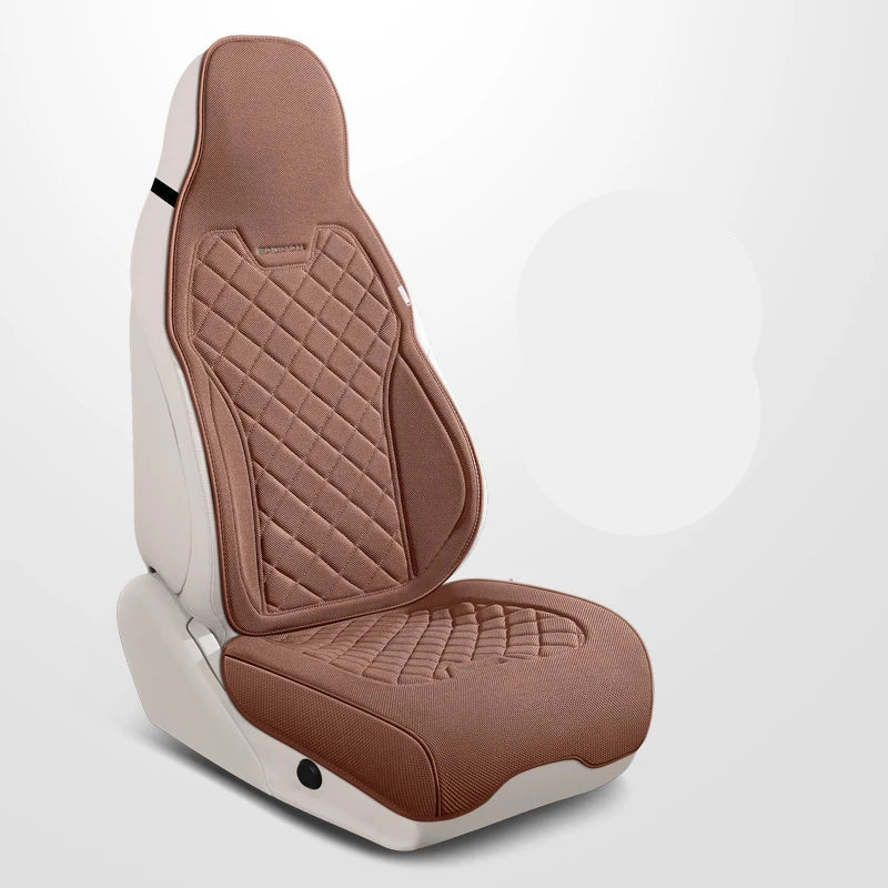Universal Breathable Linen Car Seat Cover – Premium Full Protection Cushion for Cars & SUVs