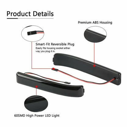 Sequential LED Side Mirror Turn Signal Lights for Ford F-150 & Raptor (2009–2014)