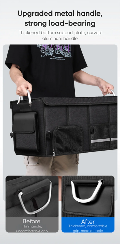 Portable Foldable Car Trunk Organizer – Waterproof Oxford Storage Box up to 92L