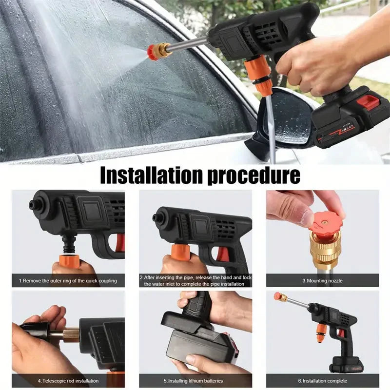 Cordless high-pressure cleaner – powerful cleaning for car, garden and home