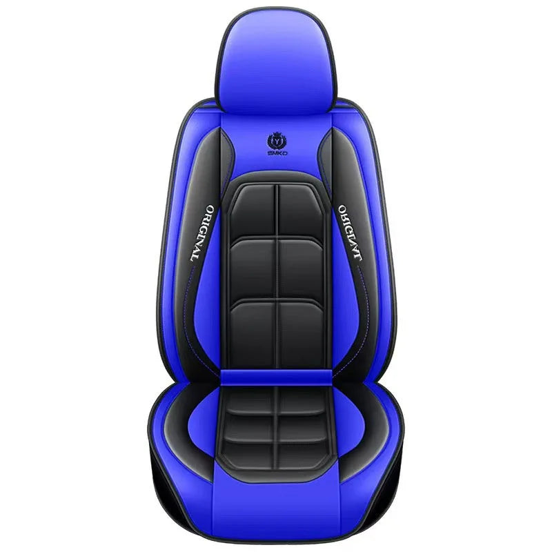Universal Full Leather Car Seat Cover – Premium All-Season Protection for Driver & Passenger Seats
