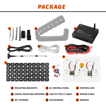 6 Gang Wireless Switch Panel for Chevrolet Silverado ZR2 and GMC Sierra