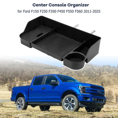 Front Console Organizer Tray for Ford F-Series Trucks (2011–2025)