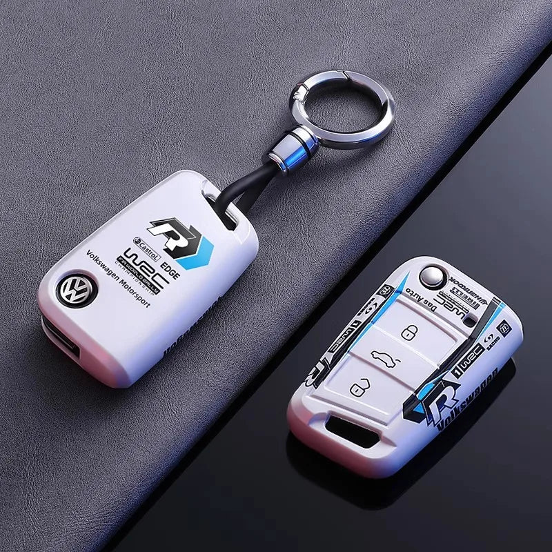 Folding key case for VW – Robust protection with a sporty motorsport design