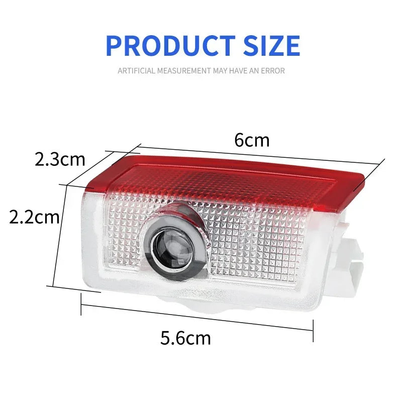 2er-Set LED Türlicht Projektor mit Mercedes-Benz Logo – mit Kompatibel W212, W205, AMG, GLA, GLC, GLB, GLE