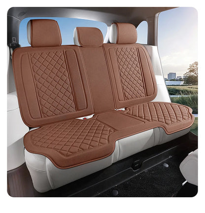 Universal Breathable Linen Car Seat Cover – Premium Full Protection Cushion for Cars & SUVs