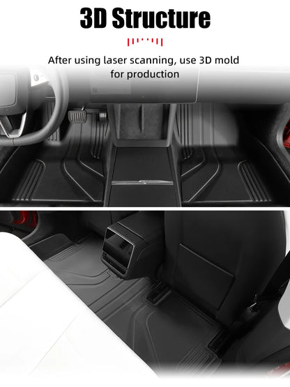 3D TPE All Weather Floor Mats for Chevy Silverado and GMC Sierra 2019 to 2023