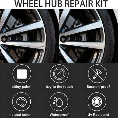 Wheel Rim Scratch Repair Paste – Alloy & Steel Wheel Restoration Kit
