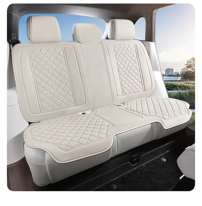 Universal Breathable Linen Car Seat Cover – Premium Full Protection Cushion for Cars & SUVs