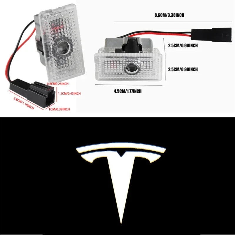 Tesla Emblem Aufkleber aus ABS – Premium Fahrzeugpersonalisierung