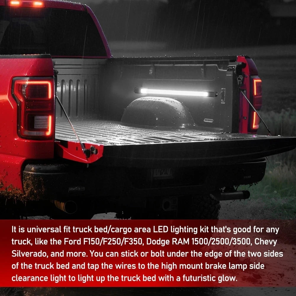 Waterproof LED Truck Bed Light Kit with 66 132 or 198 LEDs