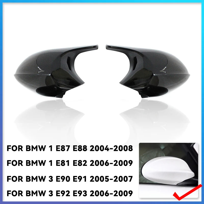 M3 Style Carbon Fiber Mirror Caps for BMW 1 & 3 Series