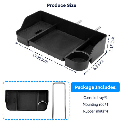Front Console Organizer Tray for Ford F-Series Trucks (2011–2025)