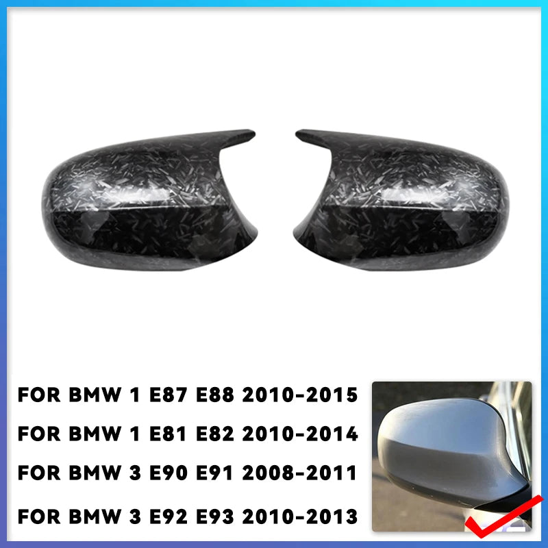 M3 Style Carbon Fiber Mirror Caps for BMW 1 & 3 Series