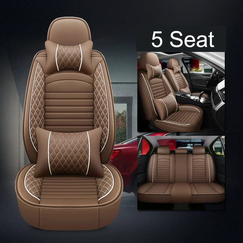 Universal Full Coverage Leather Car Seat Cover for Chrysler – Premium Interior Protection for 300C, 200, Grand Voyager & Pacifica