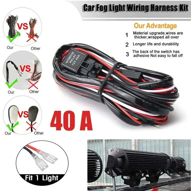 High-Power LED Off-Road Light Bar – Spot & Flood Work Light for Trucks, SUVs & 4x4