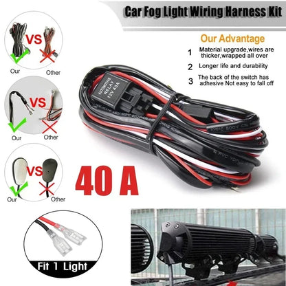 High-Power LED Off-Road Light Bar – Spot & Flood Work Light for Trucks, SUVs & 4x4