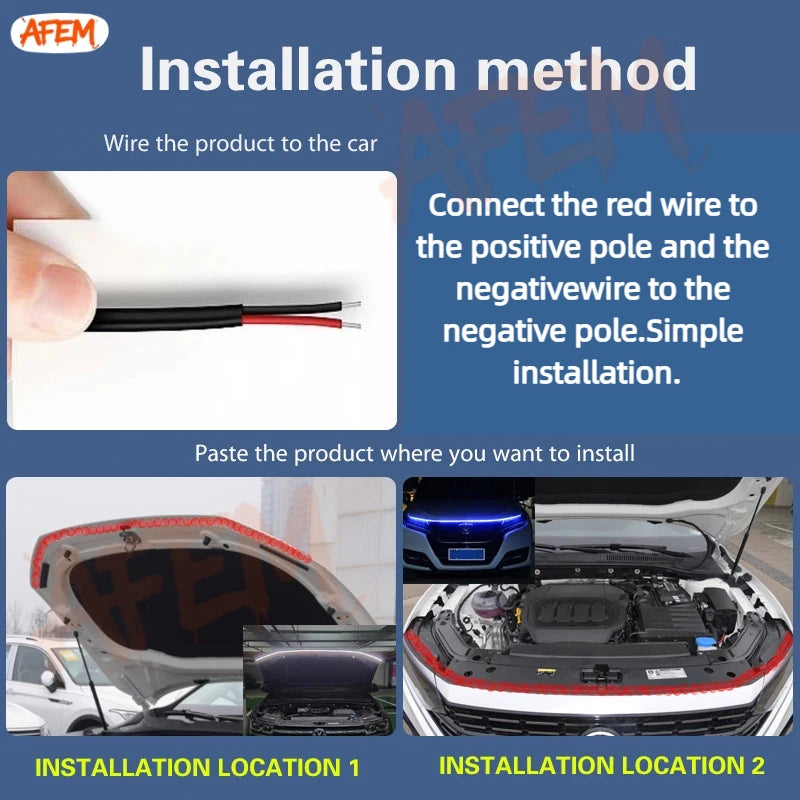 Dynamic LED Hood Light Strip for Ford F-150, Raptor & Ranger (2022–2023)