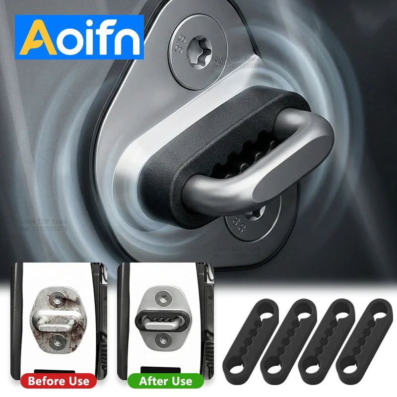 Universal Car Door Shock Absorber Pads – Noise Reduction & Anti-Vibration Buffers