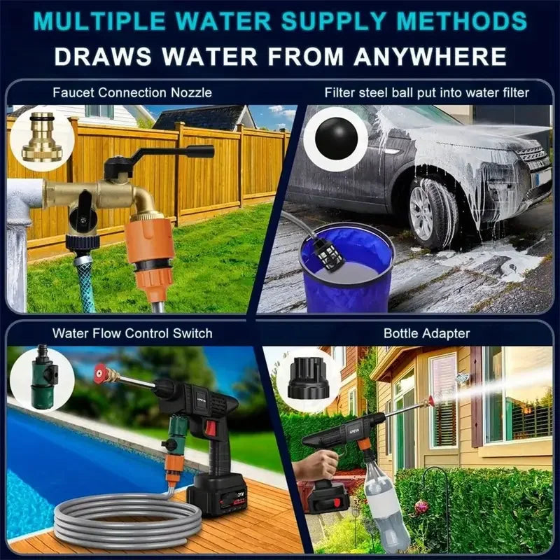 Cordless high-pressure cleaner – powerful cleaning for car, garden and home