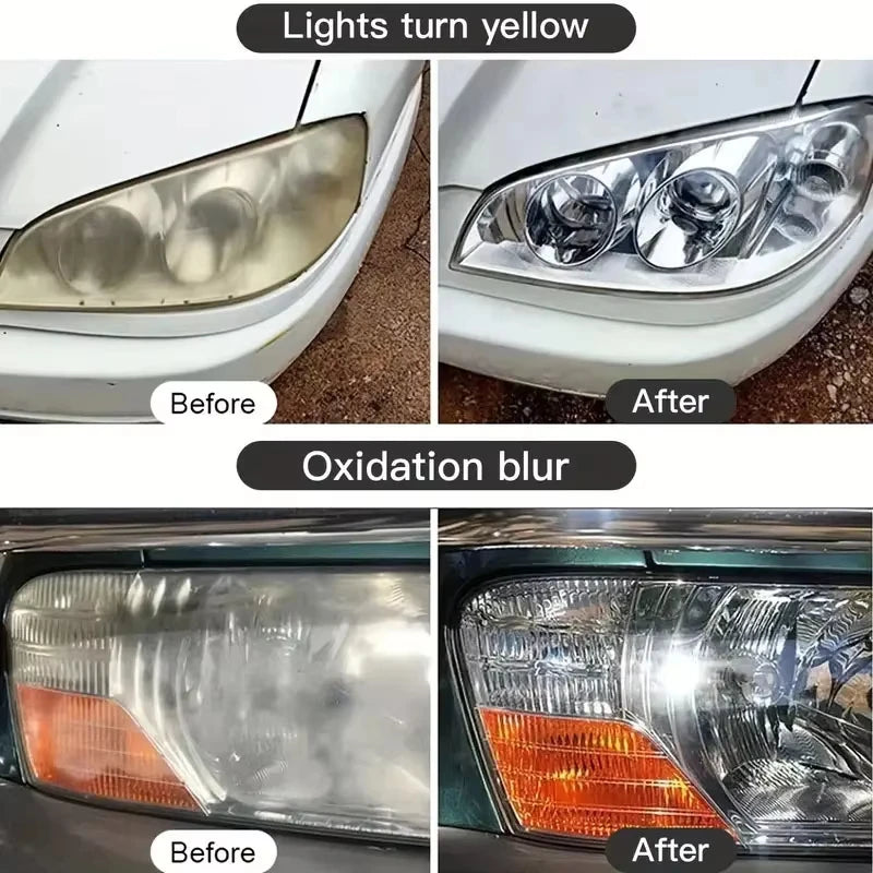 Car Headlight Restoration Polish – Oxidation, Yellowing & Scratch Remover