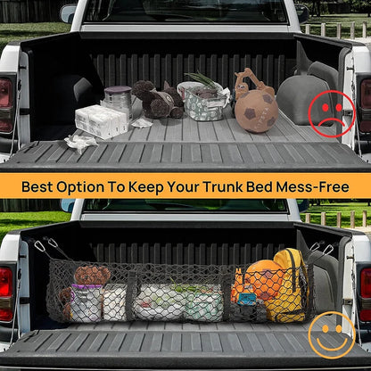 Heavy-Duty Truck Bed Cargo Net Organizer – Universal Mesh Storage Net