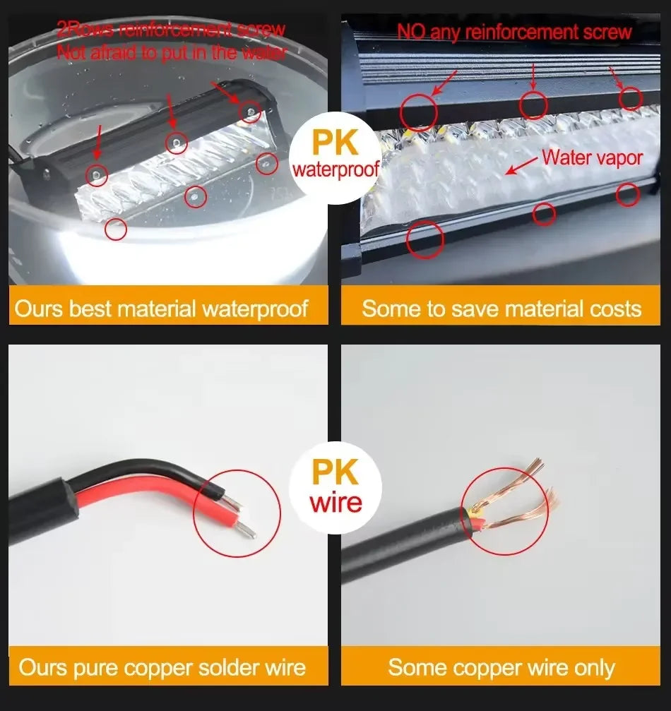 High-Power LED Off-Road Light Bar – Spot & Flood Work Light for Trucks, SUVs & 4x4