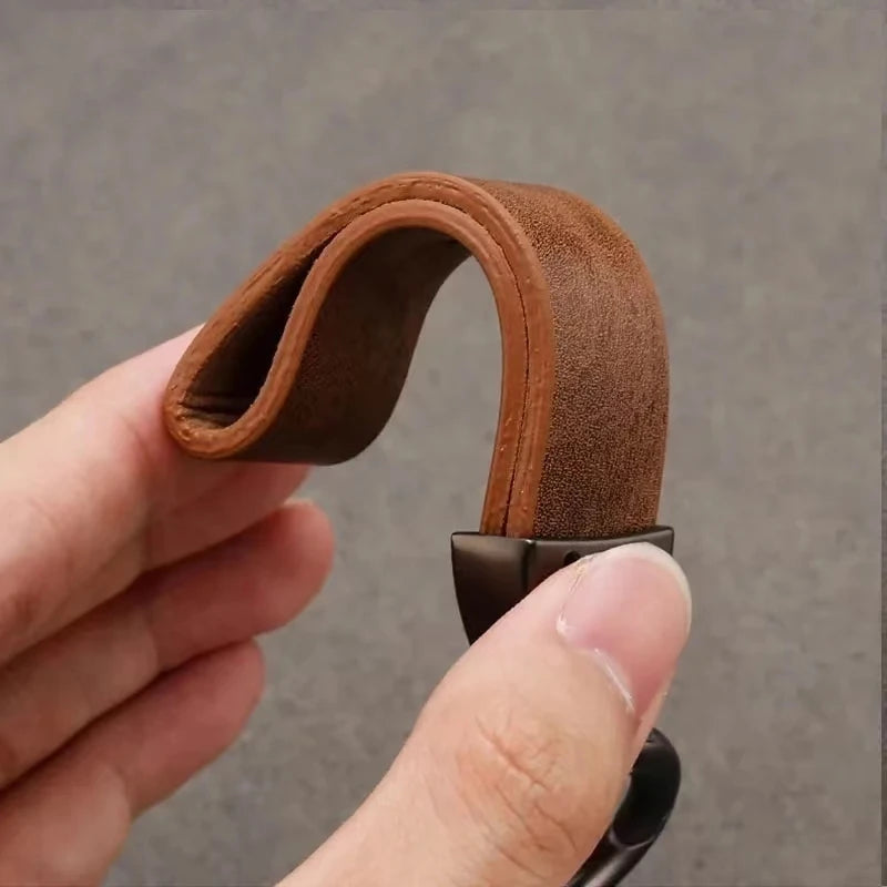 Porte-clés Volkswagen en cuir – Porte-clés haut de gamme avec logo de voiture en 6 couleurs élégantes