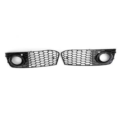 Honeycomb Fog Light Grill Set for Audi A4 B8 2009–2012 – Sporty Front Bumper Inserts