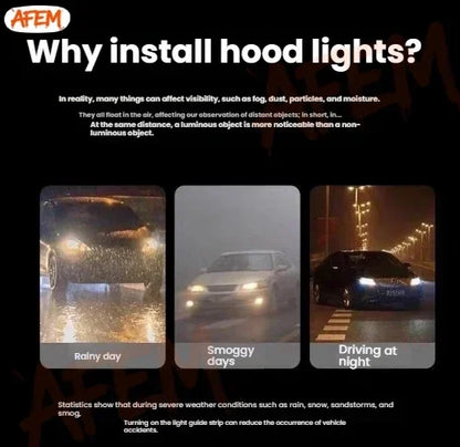 Dynamic LED Hood Light Strip for Ford F-150, Raptor & Ranger (2022–2023)
