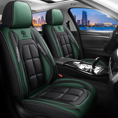 Universal Full Leather Car Seat Cover – Premium All-Season Protection for Driver & Passenger Seats