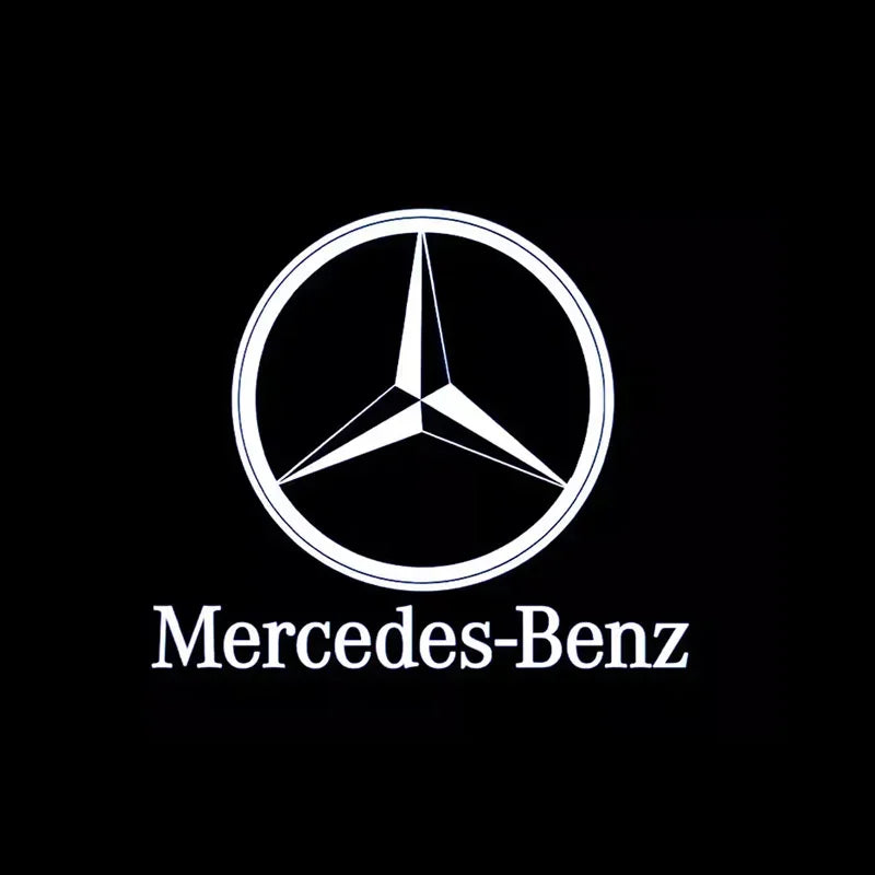 2er-Set LED Türlicht Projektor mit Mercedes-Benz Logo – mit Kompatibel W212, W205, AMG, GLA, GLC, GLB, GLE