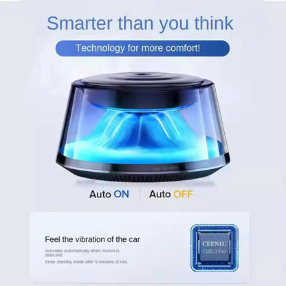 Snow Mountain Car Fragrance Diffuser – Smart Air Freshener with RGB Light and Rechargeable Design