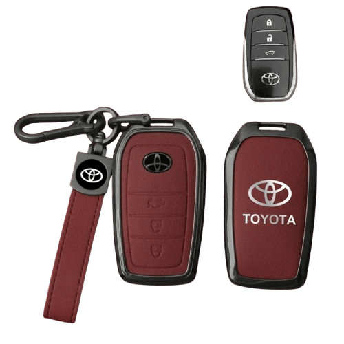 Toyota zinc alloy leather key case premium Toyota key fob protection cover