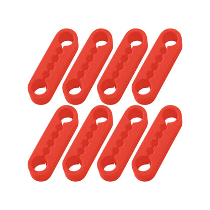 Universal silicone car door shock absorber pads for reducing door noise, vibration and protecting vehicle door latch components.