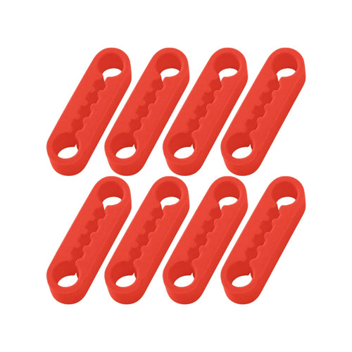 Universal silicone car door shock absorber pads for reducing door noise, vibration and protecting vehicle door latch components.