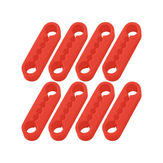 Universal silicone car door shock absorber pads for reducing door noise, vibration and protecting vehicle door latch components.