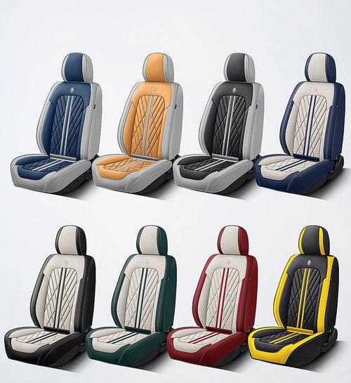 Universal luxury car seat covers full set for cars, SUVs, trucks and vans providing premium interior protection and modern styling.