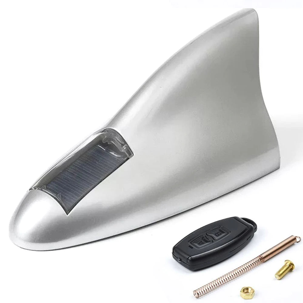SharkBoost™ LED Antenna – Solar Smart Brake Alert & Auto Night Light for Any Vehicle