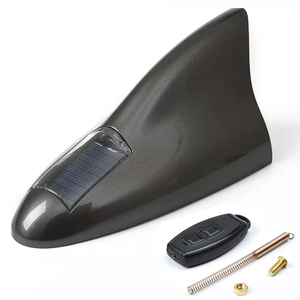 Antena LED SharkBoost™ – Solarny Inteligentny Alarm Hamowania i Automatyczne Światło Nocne do Każdego Pojazdu