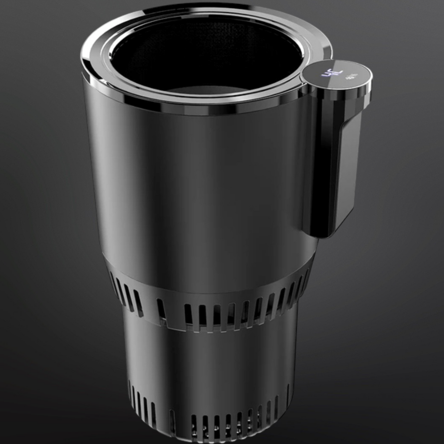 Thermal car cup holder with temperature control