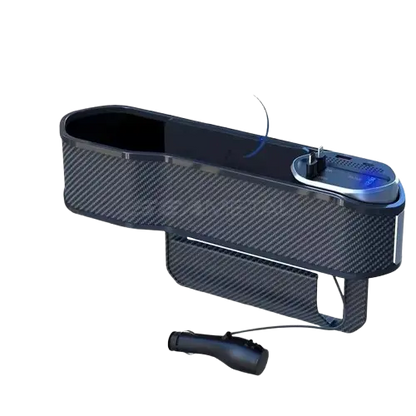 Multifunctional car seat gap holder with wireless charging &amp; 40W USB/USB-C charging port